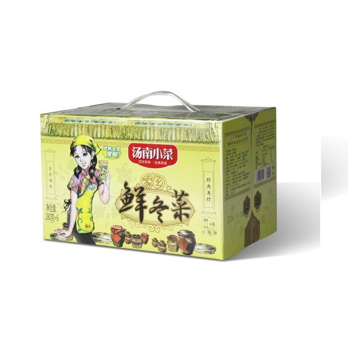 Winter Vegetable Soup Nanxicai is a good helper for breakfast and condiments for cooking noodles with white porridge and noodles 1*6 bottles