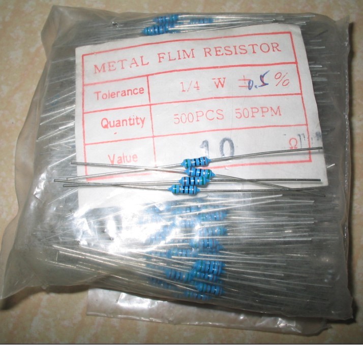10R 0 25W 0 5% precision resistor 10 pieces 2 yuan