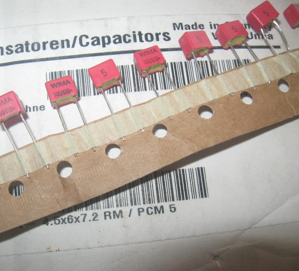 630V100PF 100P 5% FKP Germany WIMA Copper Pin Audio Film Capacitor Pitch 5MM
