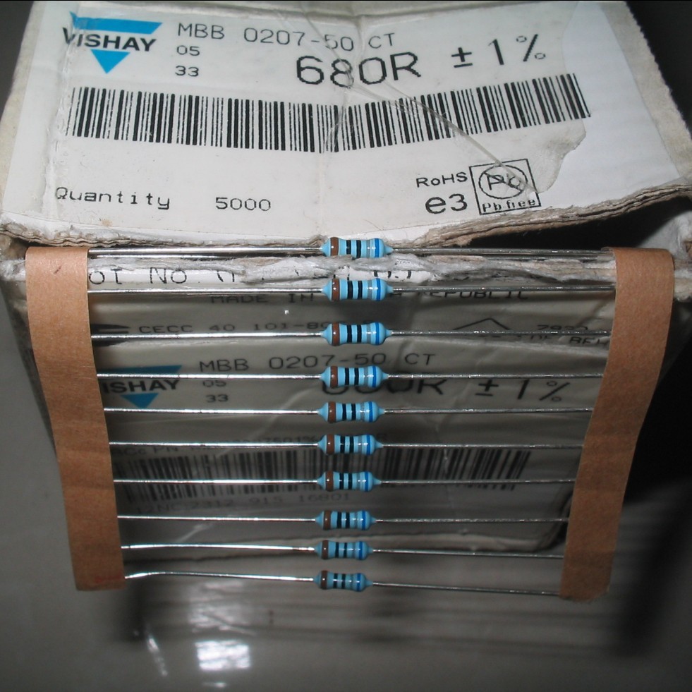 10 3 5 VISHAY BC 680R FEVER RESISTANCE (0 25W 0 25W 6W Specifications) -Taobao
