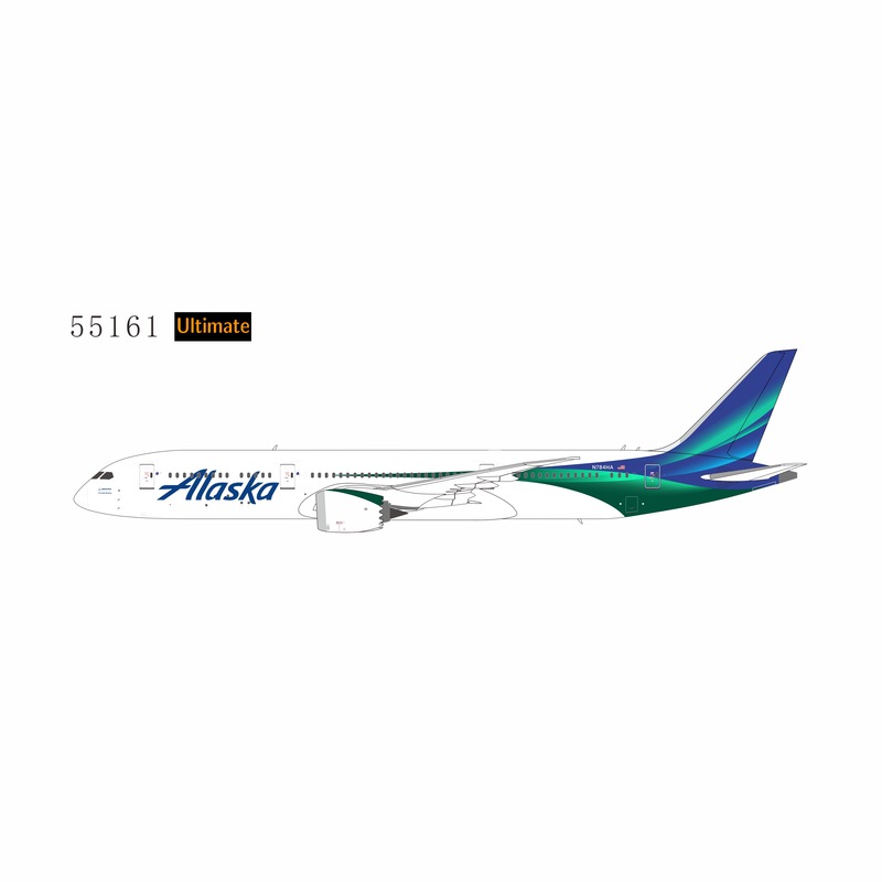 Pre-Order Ng Models 55161 55162 1:400 Alaska Airlines B787-9 N784Ha
