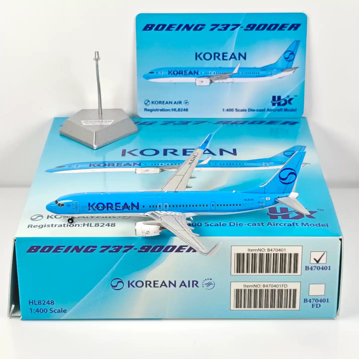 HX 1:400 大韓航空B737-900 HL8248 合金飛機模型-淘寶Taobao | 天貓Tmall