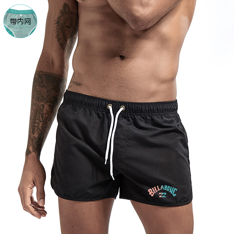 Australian Billabong Beach Shorts, Seaside Shorts for Men, Summer Thin Loose Three-Quarter Pants, Suitable for Water Activities