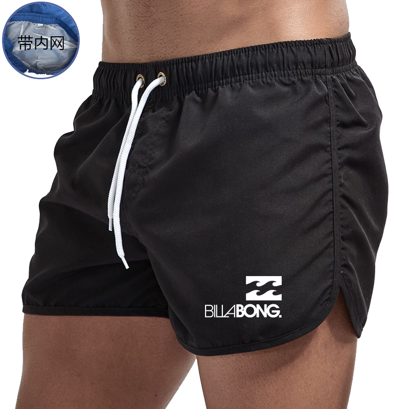 Billabong Men's Summer Thin Beach Shorts Loose Sports Three-Quarter Shorts with Inner Mesh Sanya Beach Shorts