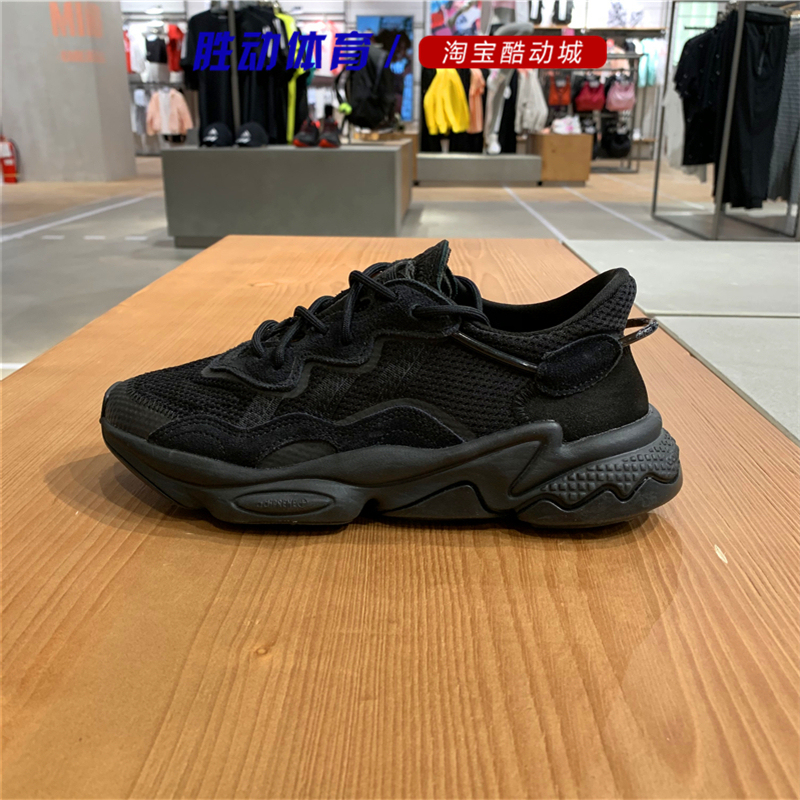 Adidas Trefoil Men's and Women's Shoes 2025 New Ozweego Black Warrior Sneakers Dad Shoes Ee6999