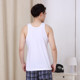 Ligongminlu Brand 100 Count Pure Cotton Men's Vest Summer Loose Home Round Neck Sleeveless Thin Jersey Bottoming Shirt