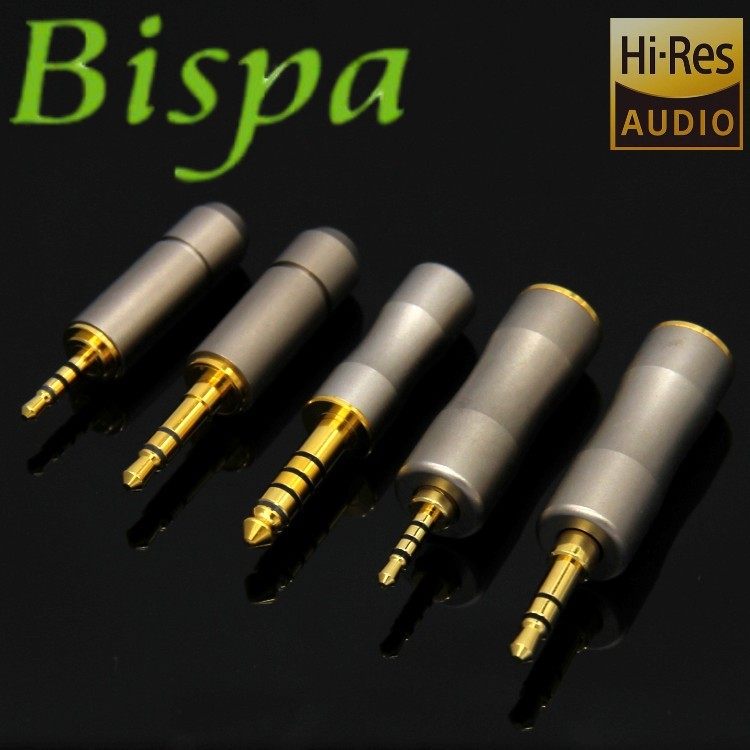 Japan bispa 2 5 turn 4 4 female 4 4mm balanced headphone adapter plug 6 35 3 5 male turn 4 4 female