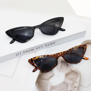 Korean Instagram Niche High-End Retro Versatile Sunglasses for Women, Sun Protection, Face-Slimming, Stylish Small Frame Sunglasses