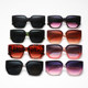 European and American Style Large Frame Sunglasses with a High-End Feel, Make the Face Look Smaller, New Autumn Collection, Trendy Women's Sunglasses for Stylish Outings