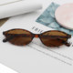 European and American Cross-Border Oval Small-Frame Sunglasses 2025 New Style Sunglasses Fashionable Trendy Simple Elegant Sunglasses for Women