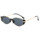 Trendy European and American Retro Square Frameless Cut-Edge Glasses Hip-Hop Street Style Instagram Small Face Styling Transparent Sunglasses