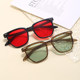 2024 Popular Square Frame Korean Style Trendy Brown Slimming Glasses Xiaohongshu Women's Sunglasses Frames in Stock