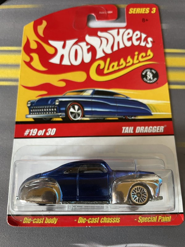 Hot Wheels Tail Dragger Tail Dragger Scaleweight Mercury Classics Classic Series Iron Base Electroplated