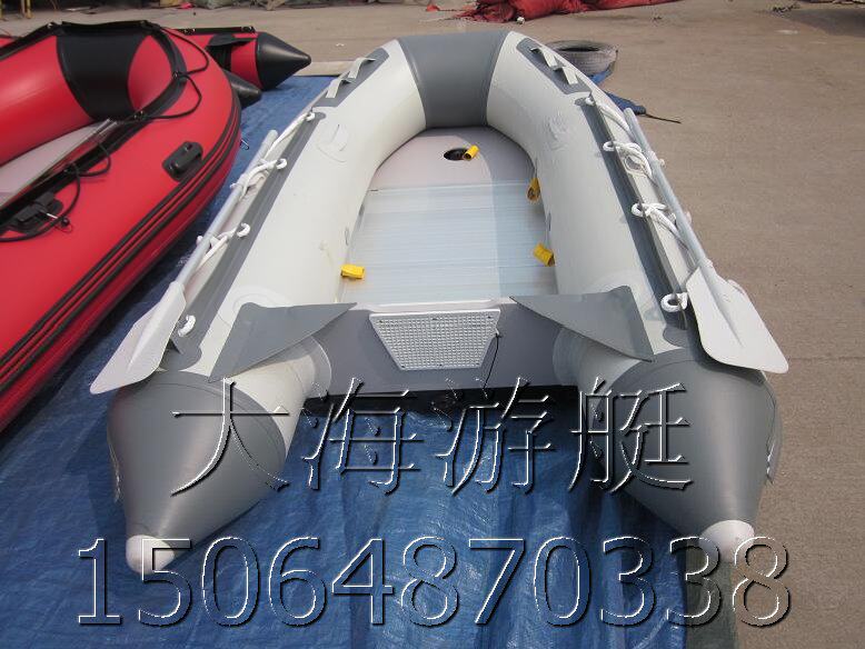 Manufacturer direct sales 5 people thicken rubber boat fishing inflatable boat kayaking boat aluminum alloy flooring submersible