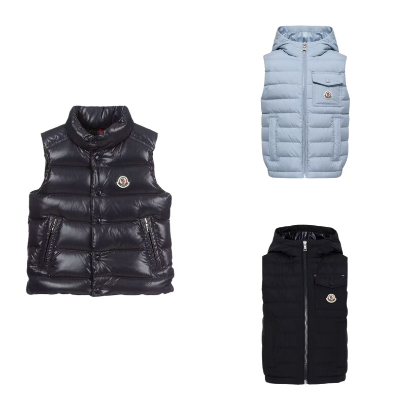 In-Stock Moncler Children's Clothing 26 Fall/Winter Boys' Casual Versatile Simple Fashion Warm down Vest