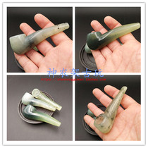 Natural jade pipe cigarette holder cigarette holder fine workmanship