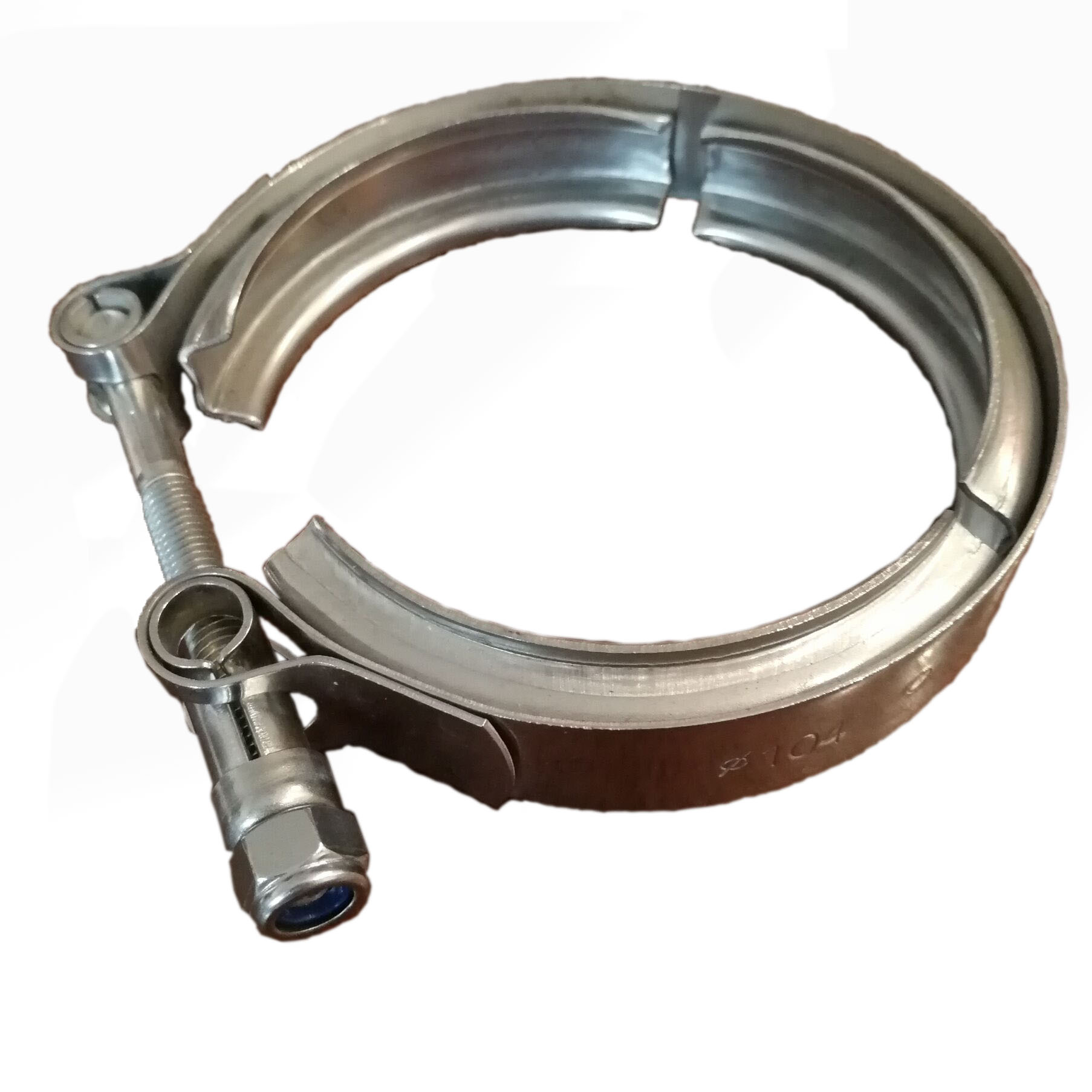 Factory direct sales exhaust pipe clamp stainless steel U-type turbo clamp groove width 11mm stainless steel 304 V-type clamp
