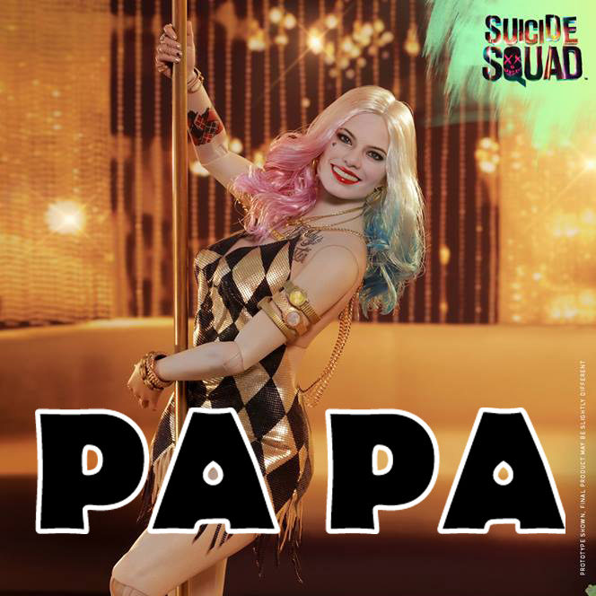 Spot HT HotToys 1 6 MMS439 Suicide Squad Harley Quinn Golden Dance Edition