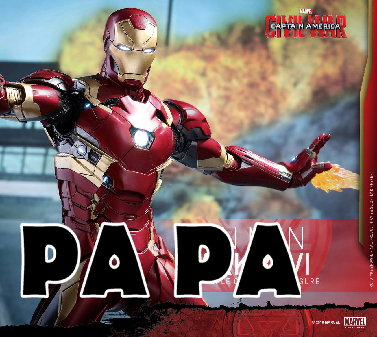 New Spot HT Hottoys USA Captain 3 Civil War die-cast alloy Iron Man MK46 MMS353