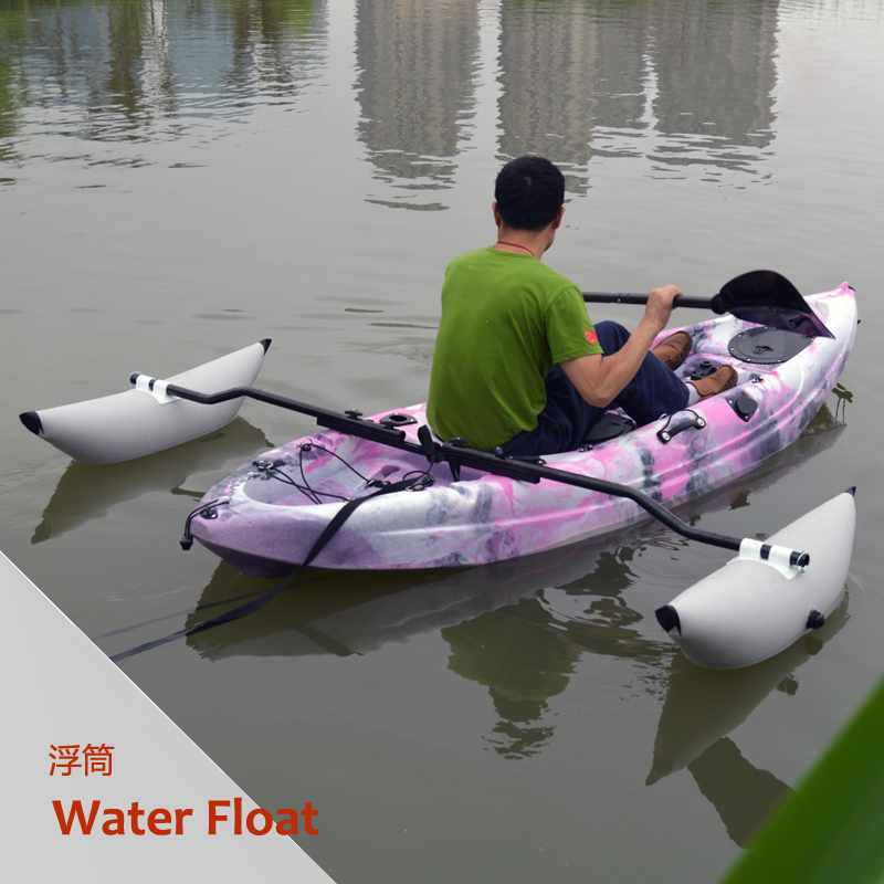 Paddling boat pontoon stable balance cylinder canoe inflatable balance buoy floating water tool leather canoeing accessories