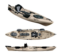 Kayaking single plastic hard boat RWG professional fishing boat material boat one-person canoe ocean canoe