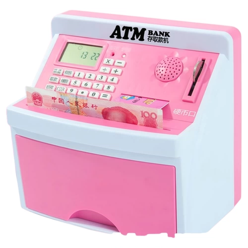 Перезаряжаемая карта, пароль, умный банкомат, копилка, имитация депозита и снятия денег, копилка, детская копилка, большая