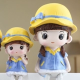 Креативные смоляные украшения для семьи из четырех висячих ног, мультяшные украшения, смоляные украшения для домашнего интерьера, автомобильная кукла, настольные украшения, украшение