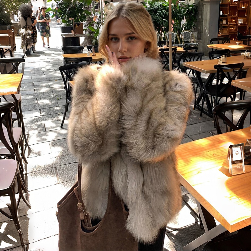 Short Fur Coat for Women 2026 New Style Young Winter Wear Fox Fur Plush Thickened Coat for Petite Figures Short Fur Coat for Women 2026 New Style Young Winter Wear Fox Fur Plush Thickened Coat for Petite Figures