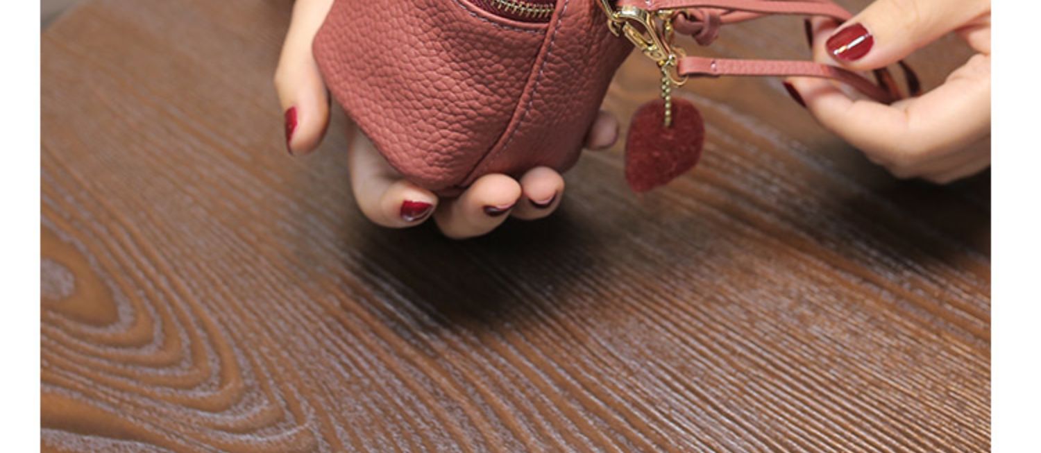 2019 phiên bản tiếng Hàn mới của ví nữ tay da ví mini xu ví da khóa túi khóa kéo túi xu - Ví tiền bóp da cá sấu giá rẻ