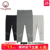 Детские леггинсы, демисезонные повседневные брюки для отдыха, осенние штаны, подходит для подростков, в западном стиле, облегающий крой