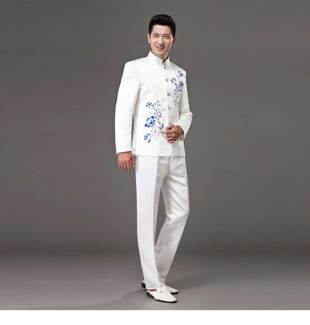 Học sinh mới đứng lên trang phục hợp xướng nam trang phục biểu diễn đàn ông biểu diễn độc tấu áo khoác trẻ em nữ