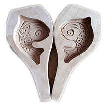 Small three-dimensional fat head crucian carp carp fish fish shape wooden pasta baking mold noodles flower mold steamed bun
