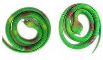 80cm green round head field snake simulation Cobra Soft glue snake plastic fake snake trick play props snake dinosaur egg