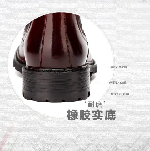 Martin ủng nam giày da nam ủng nam Anh chạm khắc giày cao gót Brock giày nam giày công cụ giầy da nam cao cổ