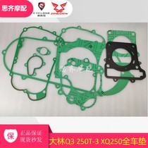 Suitable for Zen Shensai Koolong Dailin Q3 XQ250 Ruwise RT3 250T-3 engine case cushion full car cushion