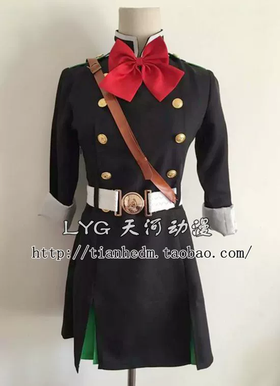 Seraph của End cos cos quần áo quần áo Sannomiya clover Hoàng đế đồng phục ma Zhong Xiao Ya cosplay của phụ nữ