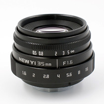 Large aperture portrait lens 35mm F1 6 is suitable for (on) micro single camera Sony Panasonic Fuji Olympus