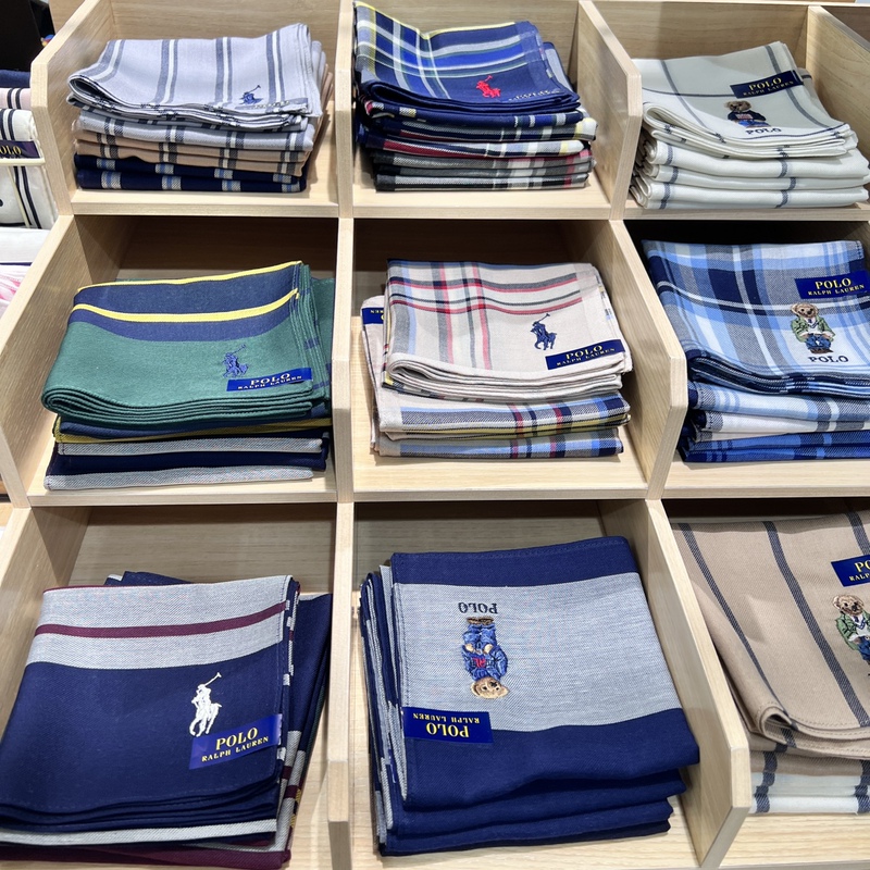 Japanese Polo Ralph Lauren Horse Logo Handkerchief/Hand Towel/Small Square Scarf Gift