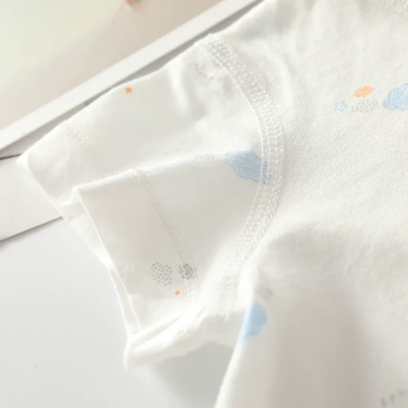 Children's summer thin bodysuit, underwear, with short sleeve