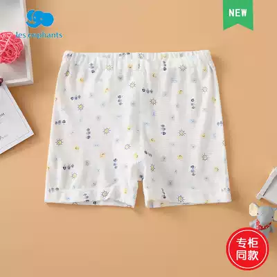 Liyingfang Xia thin full cotton underwear for men and women children and children's boxer four corner underwear safety pants home pants