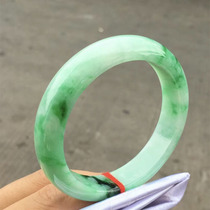 (Shredded Meat Jewelry Finished) Myanmar Sun Green Emerald Bracelet