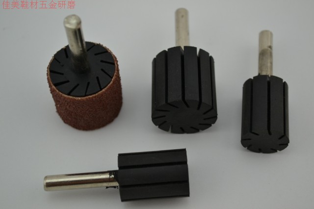 Emery cloth ring rubber handle Sandpaper ring supporting sand drum Rubber grinding head