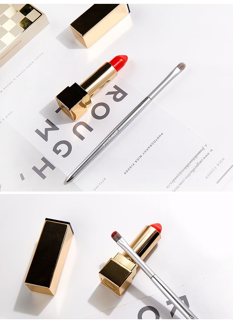 Yun Wei Silver Concealer Brush Một gói của Fiber Lip Brush Brush Brush cho người mới bắt đầu Makeup Makeup Tool - Các công cụ làm đẹp khác keo dán mi
