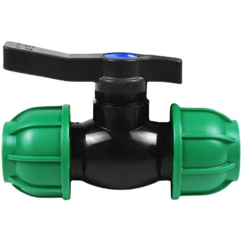 PE быстрый шаровой кран для орошения сельскохозяйственных угодий PE шаровой кран с двойной головкой гайка 10 кг фитинги для напорных труб быстрая установка переключатель подключения распределения воды