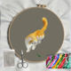 Suzhou embroidery handmade diy kit mantis cat ຊຸດອຸປະກອນການຖັກແສ່ວສໍາລັບຜູ້ເລີ່ມຕົ້ນຕົນເອງ embroidery ນັກສຶກສາສິລະປະຫ້ອງຮຽນ