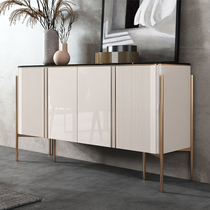 Rock board sideboard food side cabinet light luxury modern simple entrance cabinet partition living room locker tea cabinet entrance wall