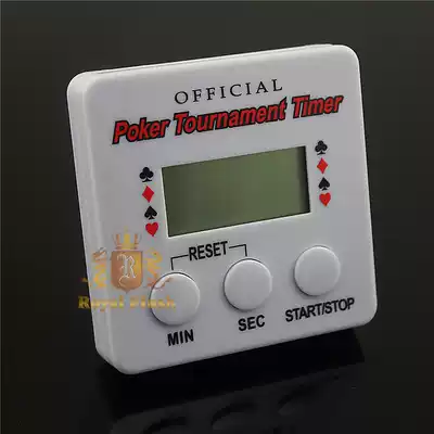Texas Hold'em Game timer to timer Square back with clip Square timer