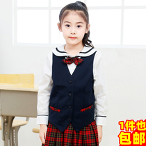 Shenzhen School Uniform uniform Primary School students female winter dress vest top vest