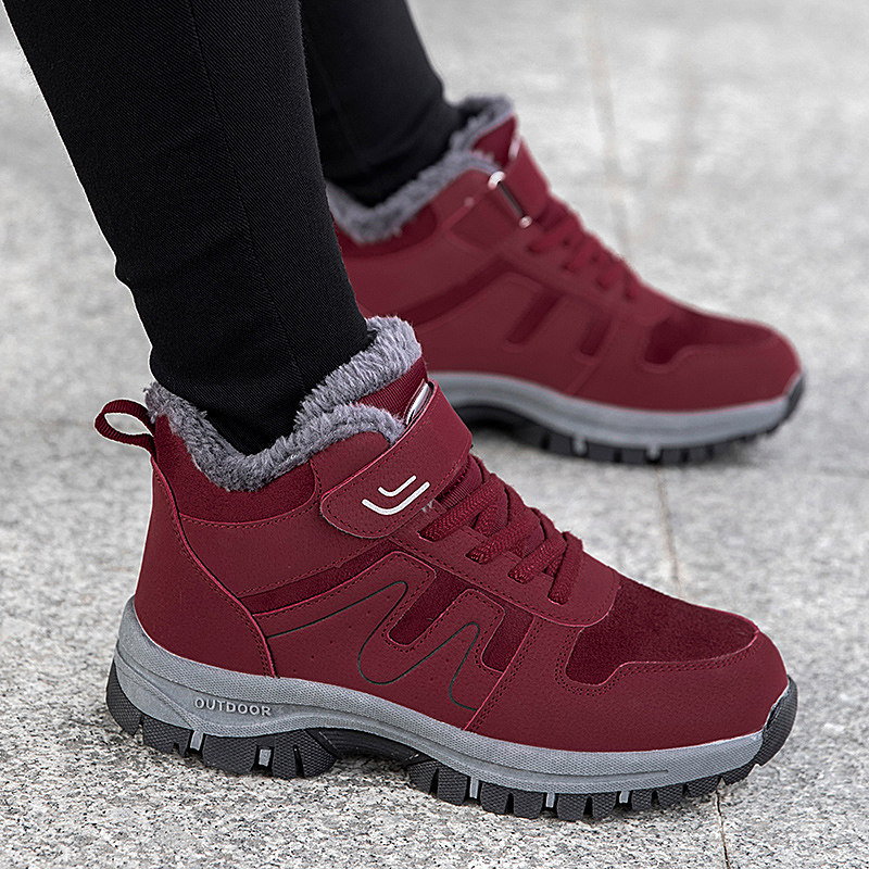 Brands Seniors Shoes Women Winter Cotton Shoes Non-slip Plus Suede Warm Aged Bodybuilding Shoes Thickening Moms Sports Casual Shoes-Taobao