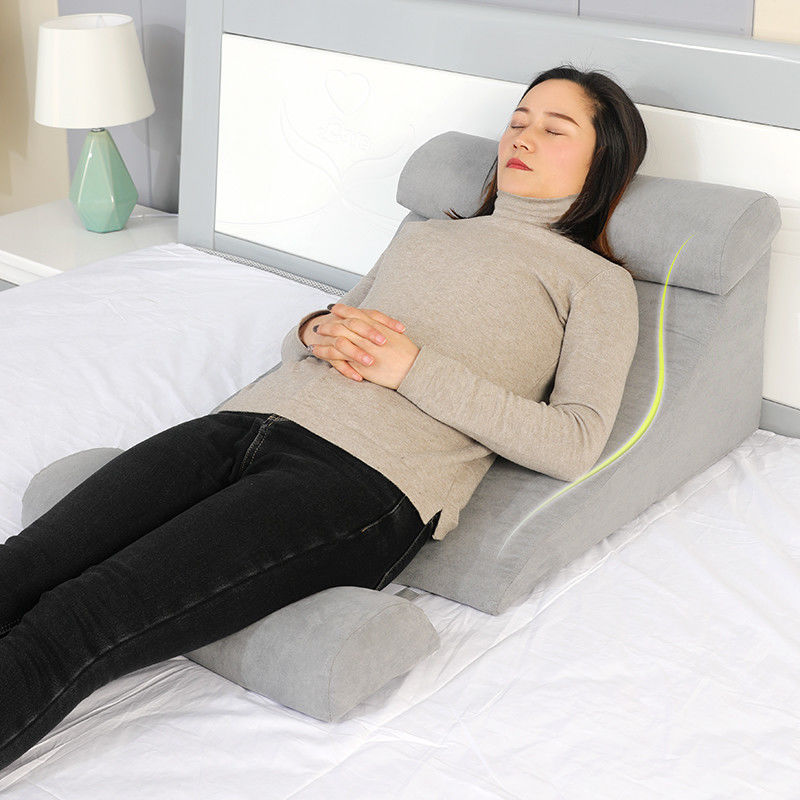 Patient sitting and sleeping with dual-use support Backrest Bed Bracket Old Supplies Paralysed patients leaning on the back chair Elderly Bed Care